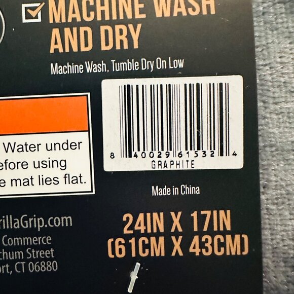 Gorilla Grip Memory Foam Bath Mat Bath Rug 24" X 17" Machine Wash and Dry - Picture 7 of 9